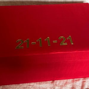 Lehenga Box Raw Silk Red 25 inch