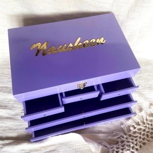 Purple Leena Vanity 2.0 with Laser Cut Name