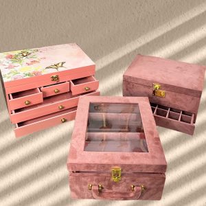 Vanity Set : Makeup Box , Jewellery Box and Bangle Box