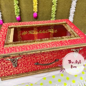 Trousseau Trunk / Lehenga box : Brocade 25 inch