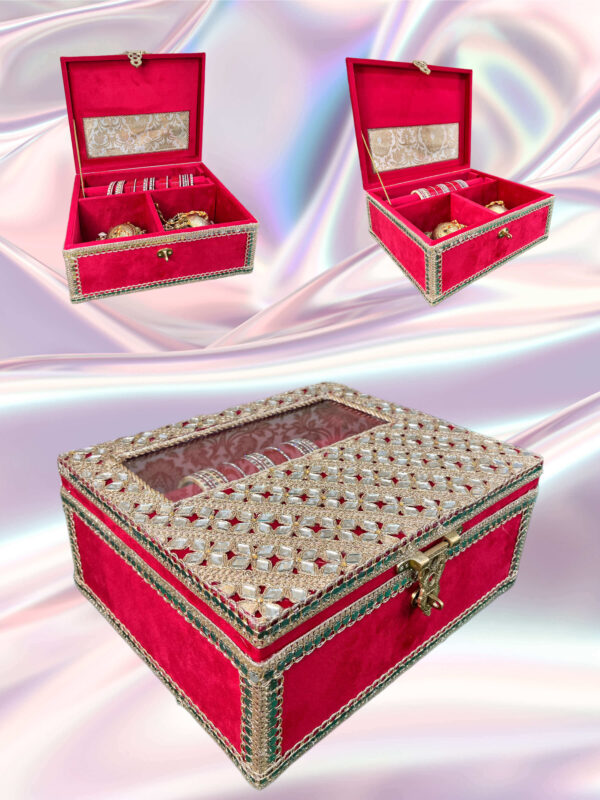 Aaina Collection : Red Chooda Kaliren Box