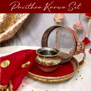 Pavithra Karwachauth Set : 4 pieces