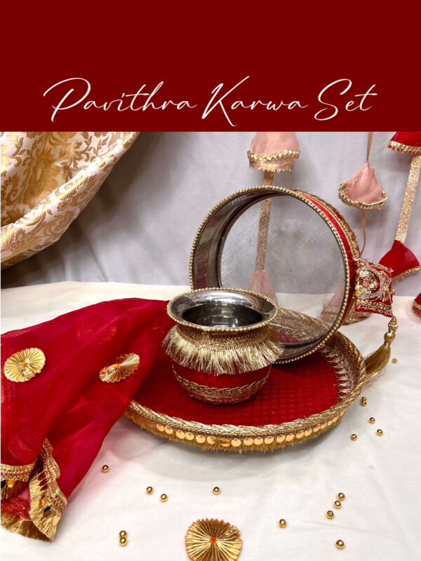 Pavithra Karwachauth Set : 4 pieces